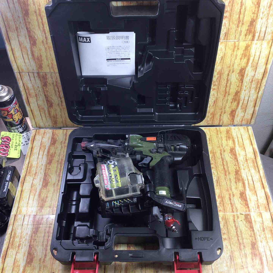 ★マックス(MAX) 高圧エア釘打ち機 HN-65N4(D)_ミリタリーグリーン【川崎店】