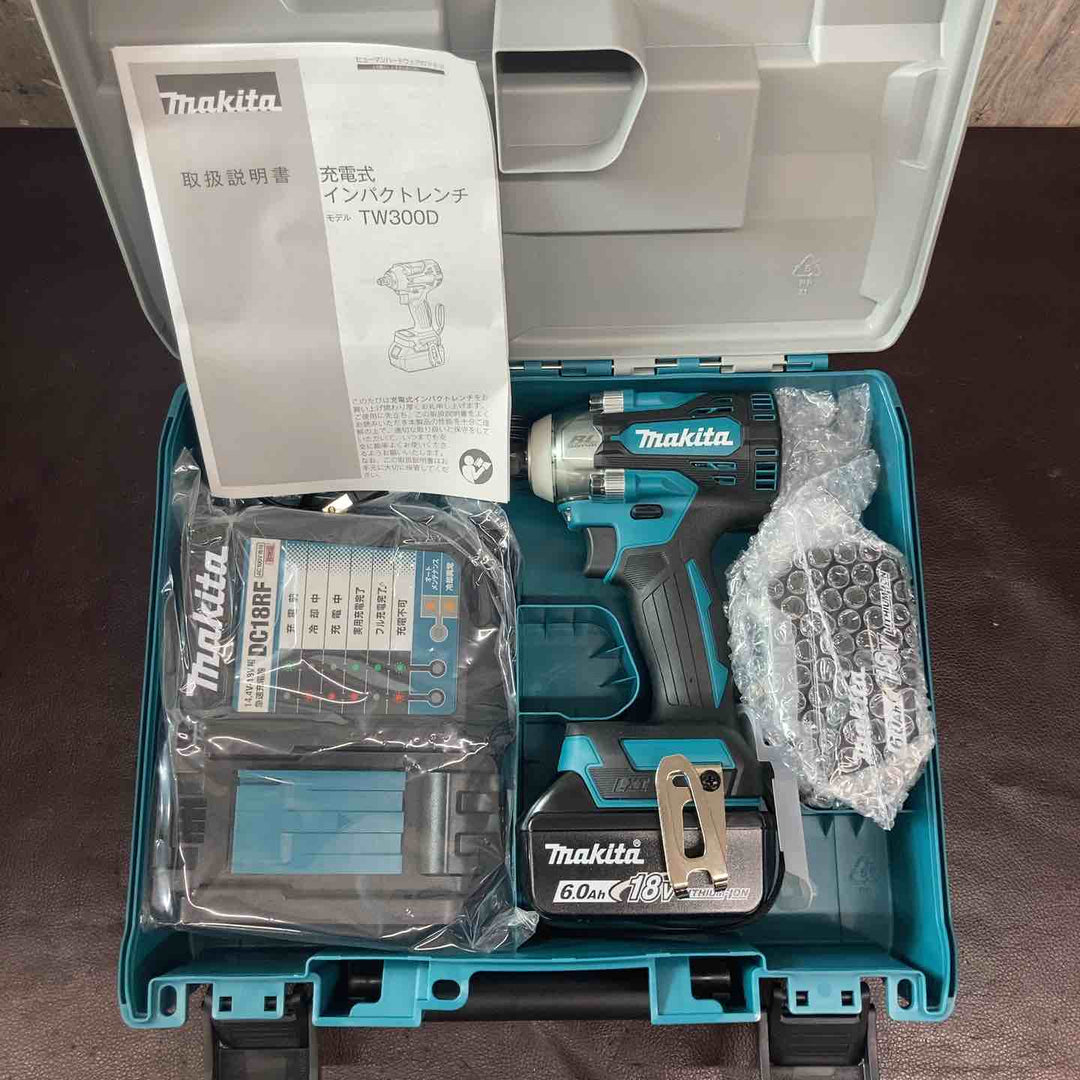 【未使用(店頭展示品)】マキタ(makita) コードレスインパクトレンチ TW300DRGX 5台セット 18V フルセット品【東大和店】