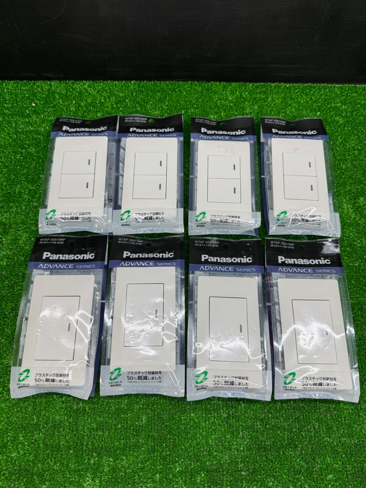 パナソニック Panasonic 埋込 ほたるスイッチＢ 片切 プレート付 WTAP50511WP 4個 WTAP50512WP 4個【電材館越谷店】