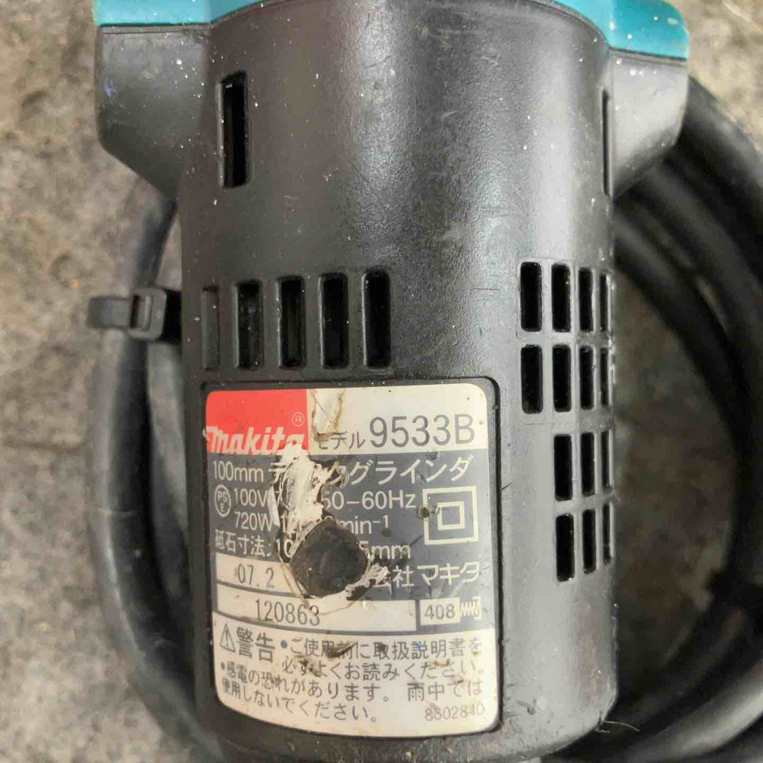 ☆マキタ(makita) 100mmディスクグラインダ 9533B【鴻巣店】