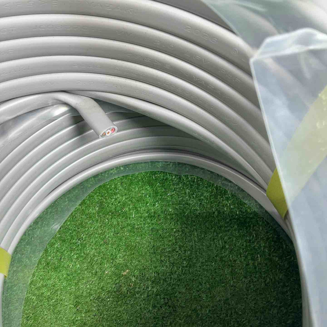 【未使用品】矢崎 VVFケーブル 3芯×2.0mm 黒・白・赤 50ｍ×2巻セット 2026年6月製 【藤沢店】