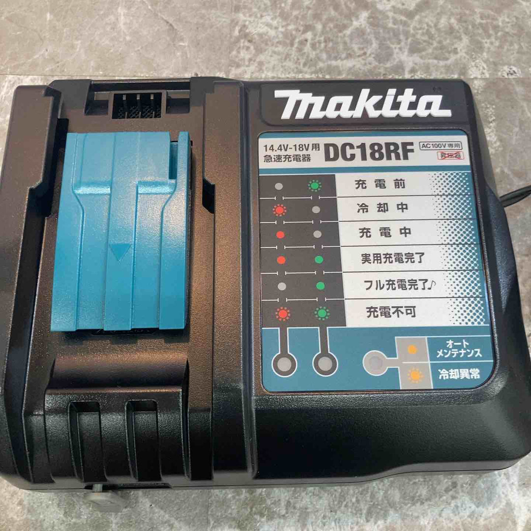 【中古品】マキタ makita リチウムイオンバッテリー 18V/6.0Ah BL1860B 充電回数3回、2回 充電器DC18RF (未使用品) セット品【八潮店】
