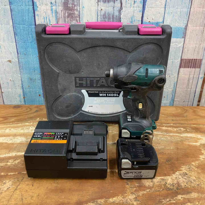 ◇ハイコーキ(HIKOKI ※旧:日立工機) コードレスインパクトドライバ  WH14DSL(2SLCK)(B)【柏店】