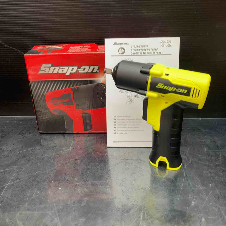 【未使用】スナップオン充電式電動インパクトドライバ(本体)イエローCT861HVDB【川越店】