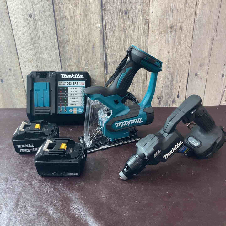 【中古品】マキタ(makita) コードレススクリュードライバー FS600DRGXB コードレスボードカッタ SD180DZ 2台セット【東大和店】