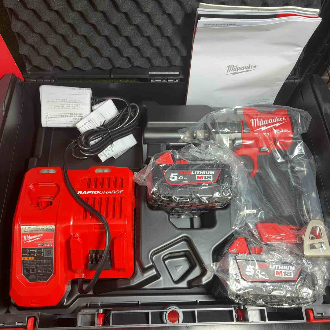 ◇ミルウォーキーツール･ジャパン M18 FUEL 1/2インチ 745Nm インパクトレンチセット M18 FMTIW2F12-502X JP 1台【藤沢店】