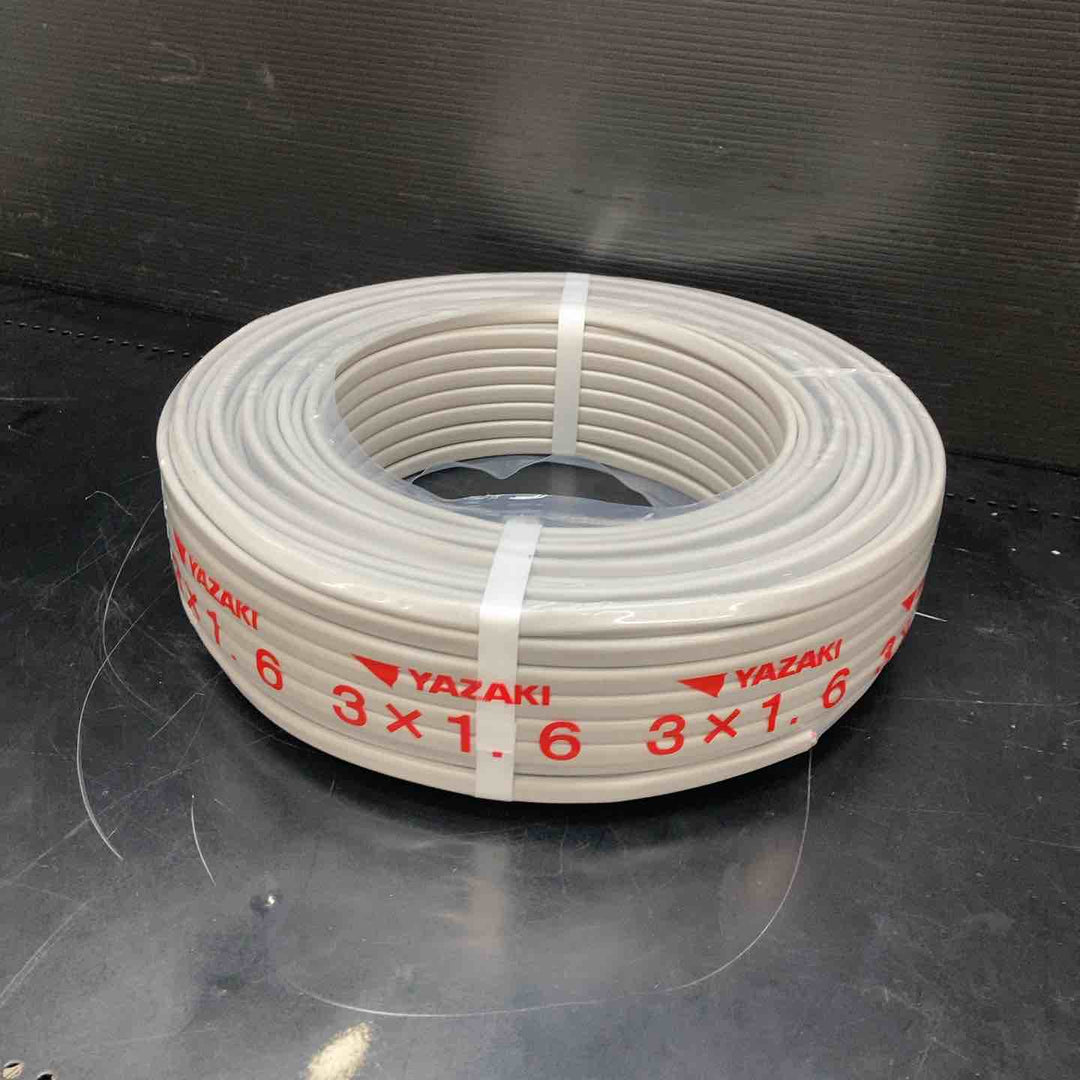 【未使用品(店頭展示品)】矢崎 VVFケーブル 1.6mm×3芯 100m巻 (灰色) VVF1.6mm×3C×100m YAZAKI【川越店】