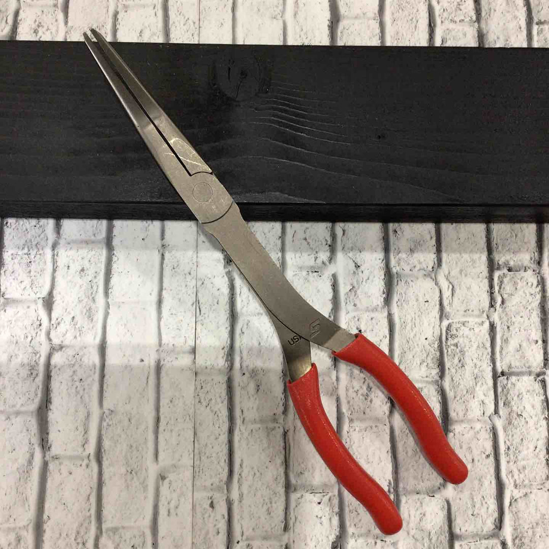 スナップオン(Snap-on) ロングリーチ35°ベントニードルノーズプライヤー 411CF 【川口店】