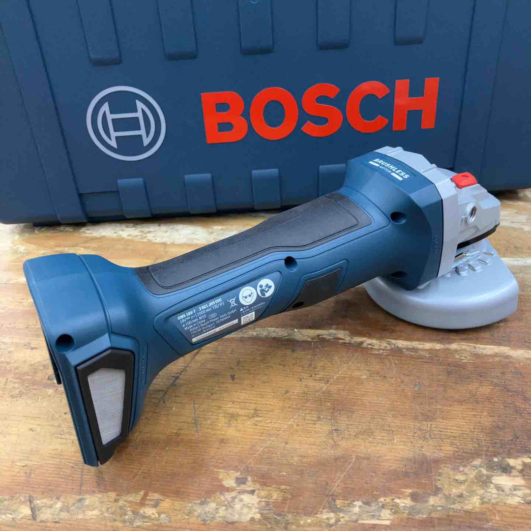 ◇ボッシュ(BOSCH) 18Vコードレスディスクグラインダー (5.0Ahバッテリー1個・充電器・キャリングケース付き) GWS18V-7【柏店】
