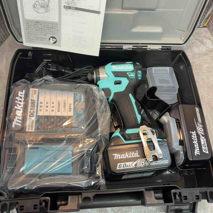 ★マキタ(makita) 18Vコードレスインパクトドライバ TD173DGXTB ターコイズブルー【八潮店】