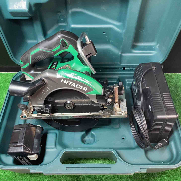 ★ハイコーキ(HIKOKI ※旧:日立工機) コードレス丸のこ C18DBAL(2LYPK) バッテリー2個付き！【岩槻店】