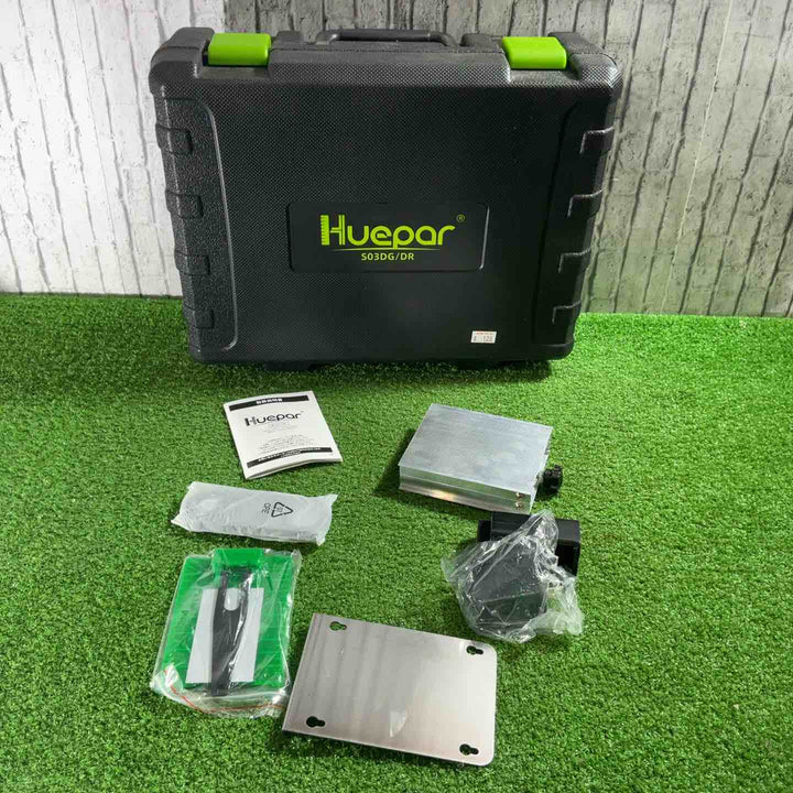 Huepar フルライン グリーン レーザー墨出し器 S03DG/DR 動作確認済【川口店】