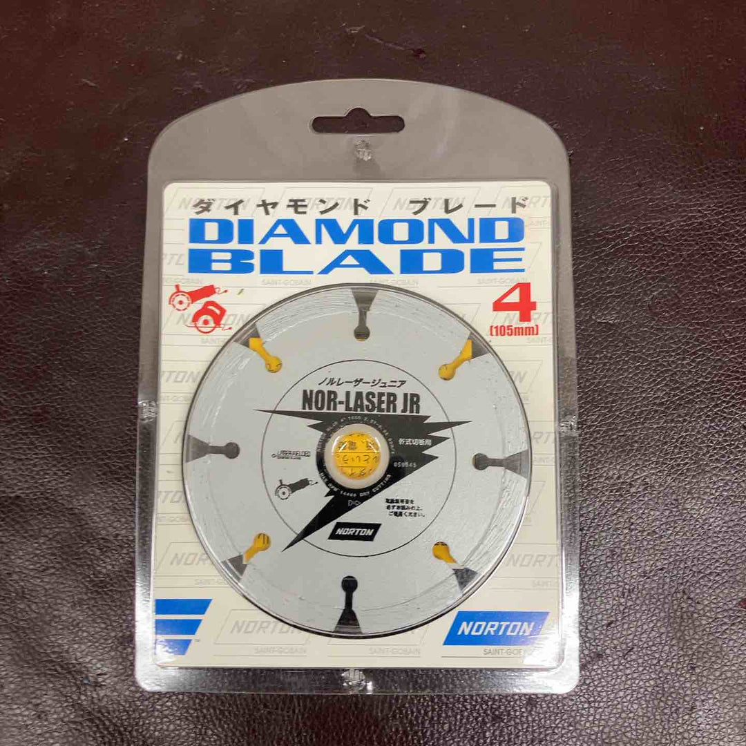 【未使用(店頭展示品)】 ノートン(NORTON) 105mm ダイヤモンドブレード NOR-LASER JR(ノルレーザージュニア) 35枚 【東大和店】