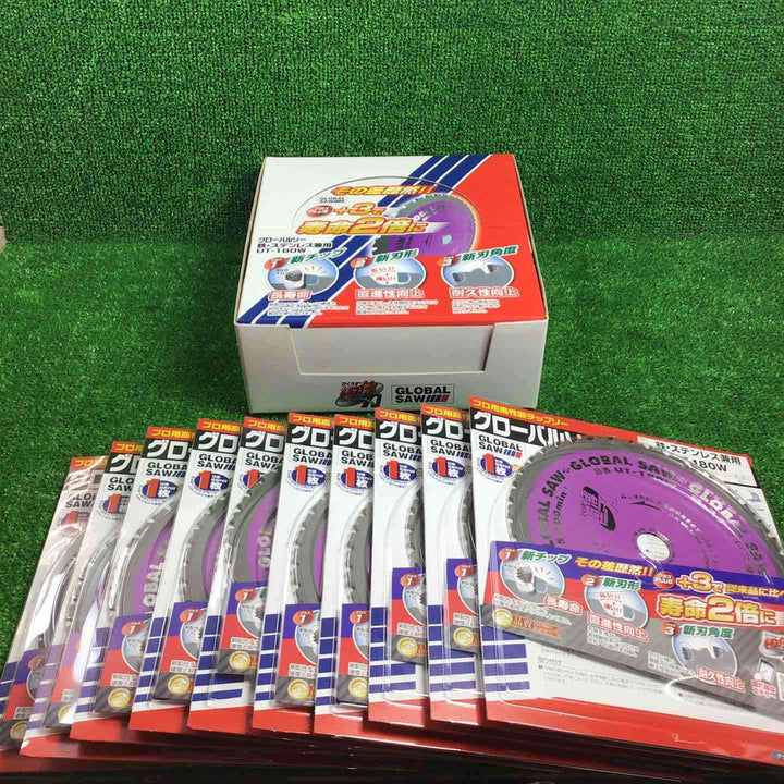 【未使用品】▼ グローバルソー 鉄・ステンレス兼用 UT-180W10枚セット【川崎店】