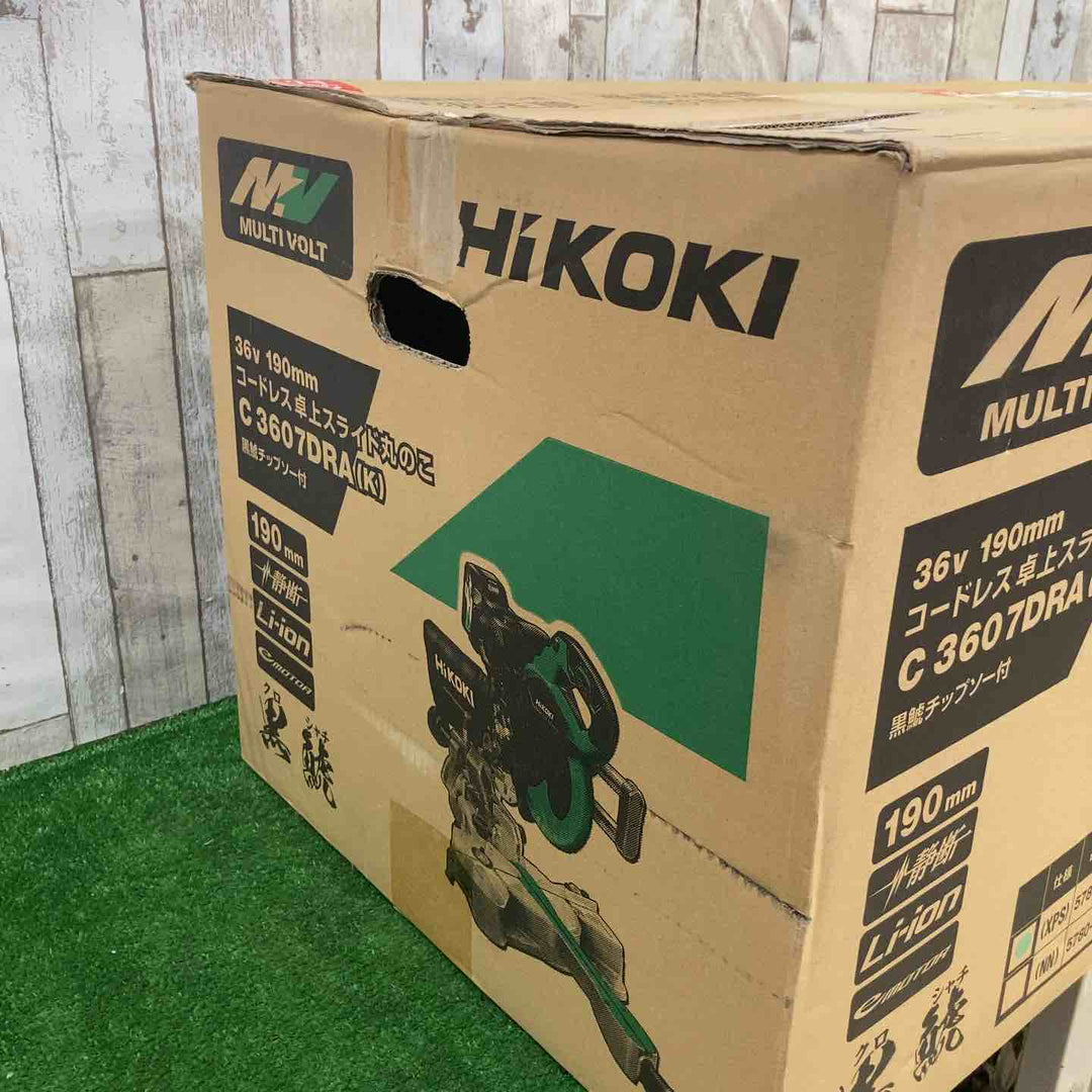 ハイコーキ(HIKOKI ※旧:日立工機) コードレス卓上スライド丸のこ C3607DRA(K)(XPS)【町田店】