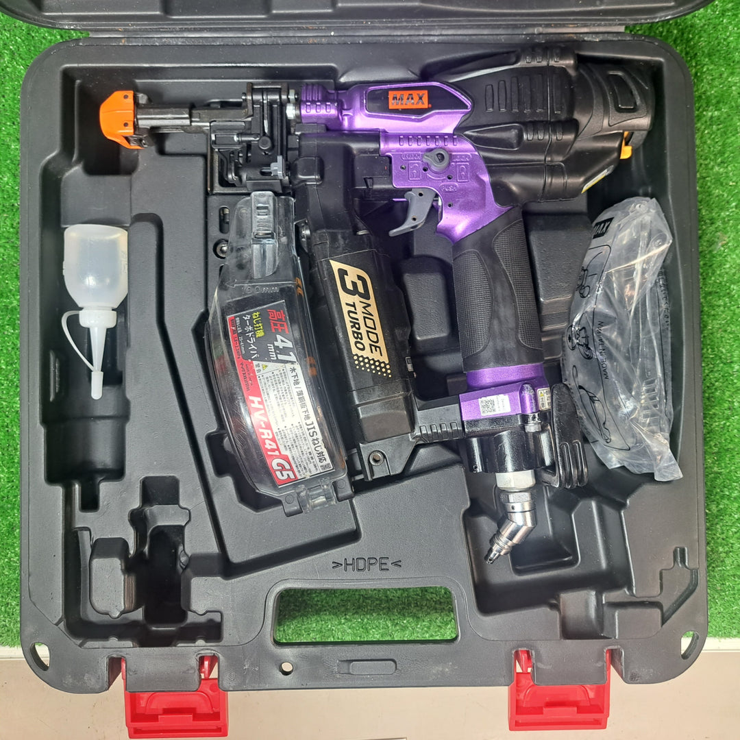 マックス(MAX) 高圧エアネジ打ち機 HV-R41G5-M 限定色メタリックパープル【桶川店】