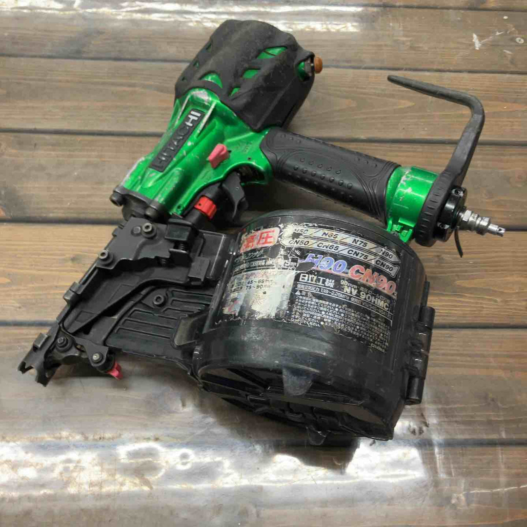 ★ハイコーキ(HIKOKI ※旧:日立工機) 高圧エア釘打ち機 NV90HMC(L)【戸田店】
