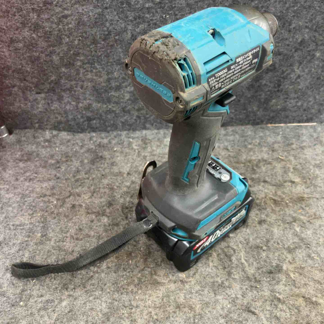 ★マキタ(makita) コードレスインパクトドライバ TD003GRAX ケース(40Vmax2.0Ah[26]2.5Ah[47]バッテリー、充電器)【鴻巣店】