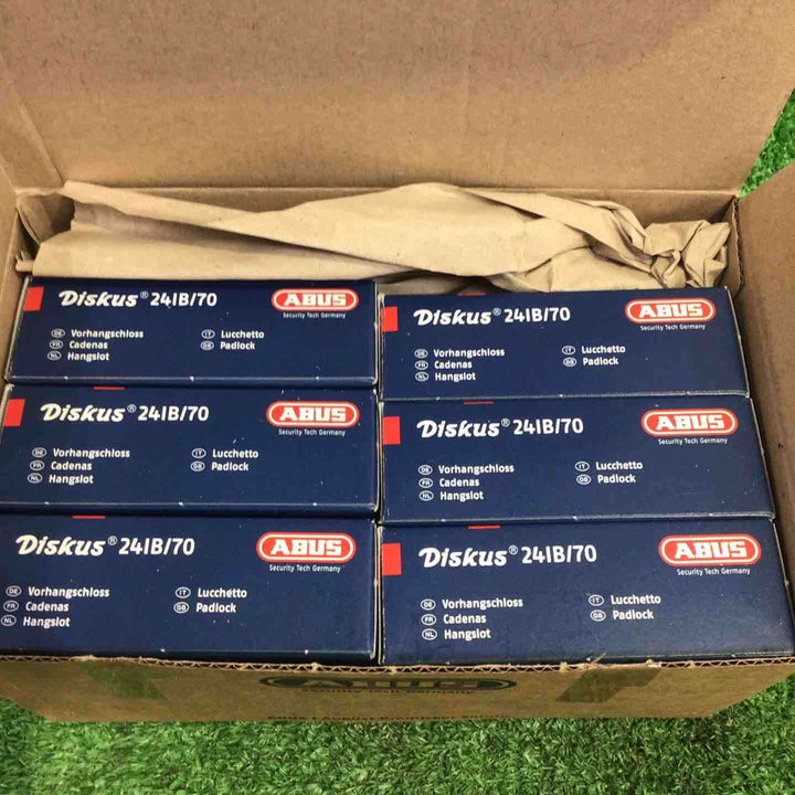 ABUS アバス DISKUS ディスカス 南京錠 241B/70 6個セット【町田店】