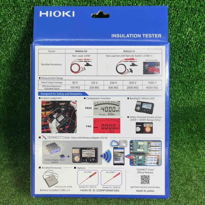 日置電機(HIOKI) 絶縁抵抗計 IR4052-91【藤沢店】
