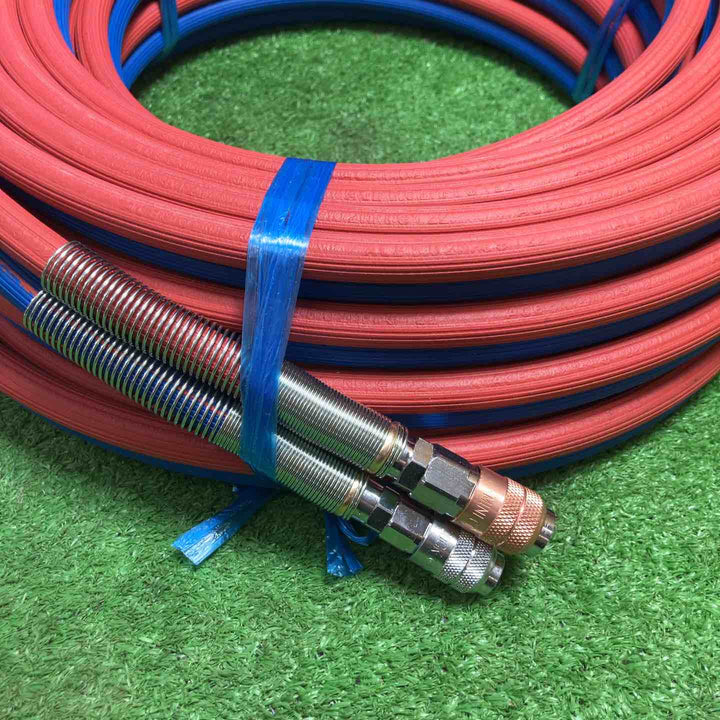 ◇マツモト産業 フェザーミニホース C型 C-20A 20m 酸素・アセチレン用 カプラ付　①【岩槻店】