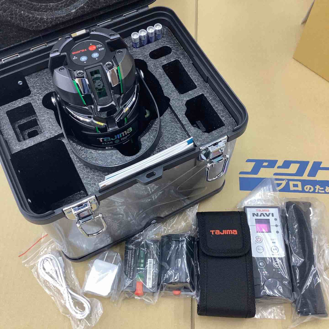 タジマ(Tajima) レーザー墨出し器 ZEROG2LSN-KJCSET Bluetooth リモコン グリーンレーザー 矩十字 横全周 【越谷店】