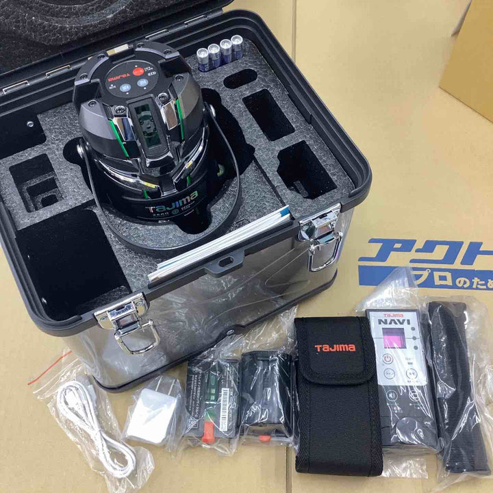タジマ(Tajima) レーザー墨出し器 ZEROG2LSN-KJCSET Bluetooth リモコン グリーンレーザー 矩十字 横全周 【越谷店】