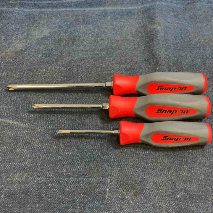 スナップオン(Snap-on) プラスドライバー SHDP421R SHDP631R SHDP31lR 3本セット まとめ売り【八潮店】