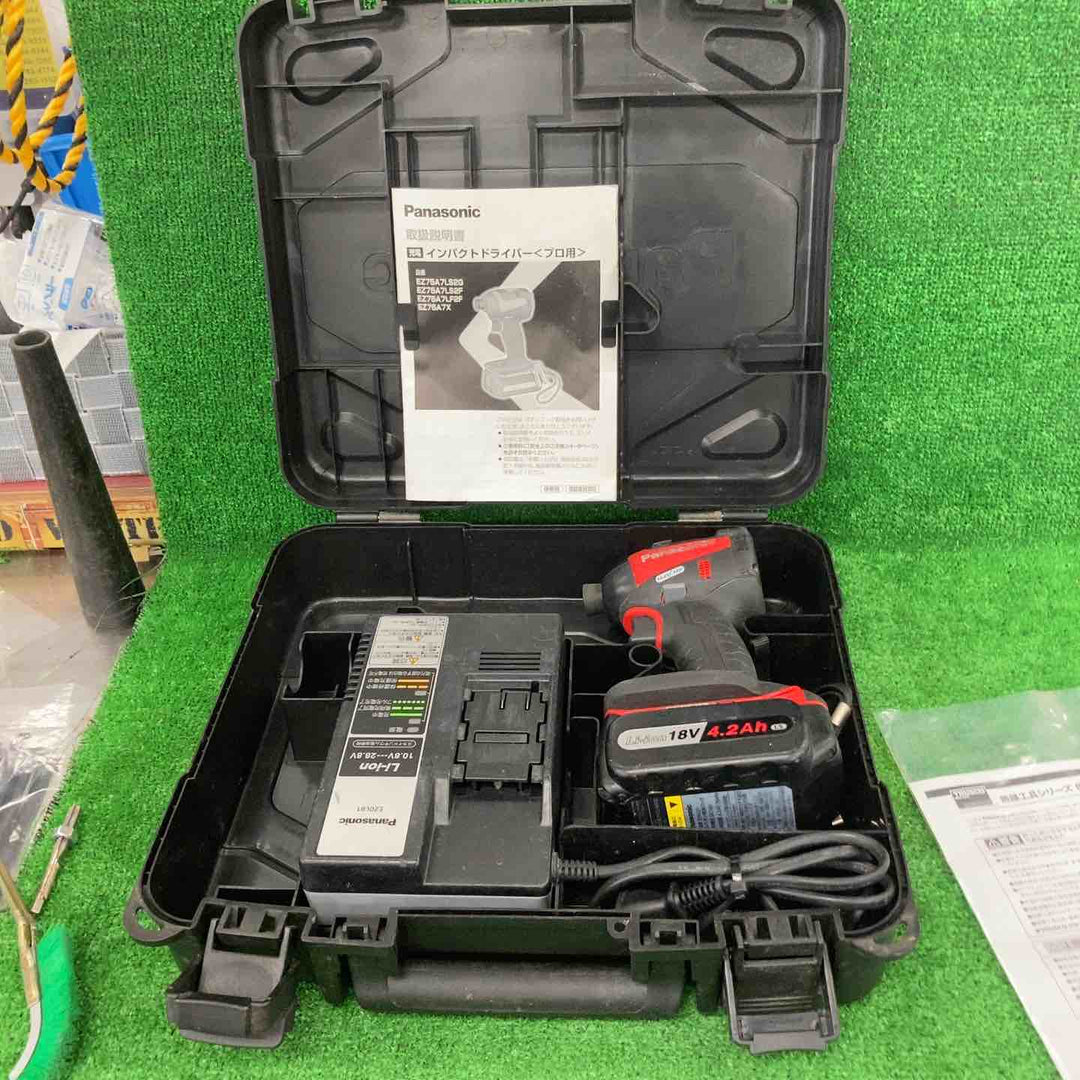 ★パナソニック(Panasonic) コードレスインパクトドライバー EZ75A7LS2G-R【川崎店】