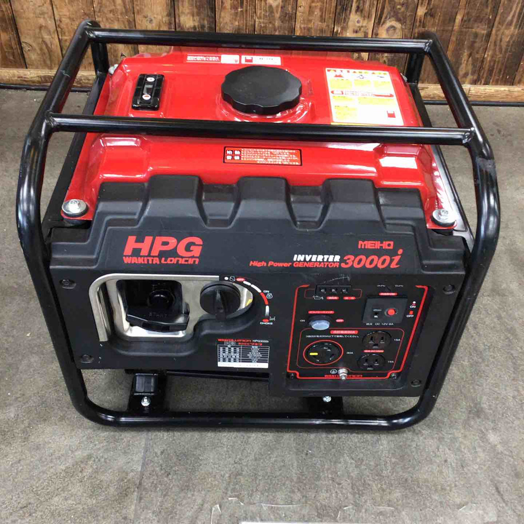 【店頭受取り限定】ワキタ(MEIHO) インバーター式ガソリン発電機 HPG3000i 奥行48.4×高さ41.7×幅42cm【川崎店】