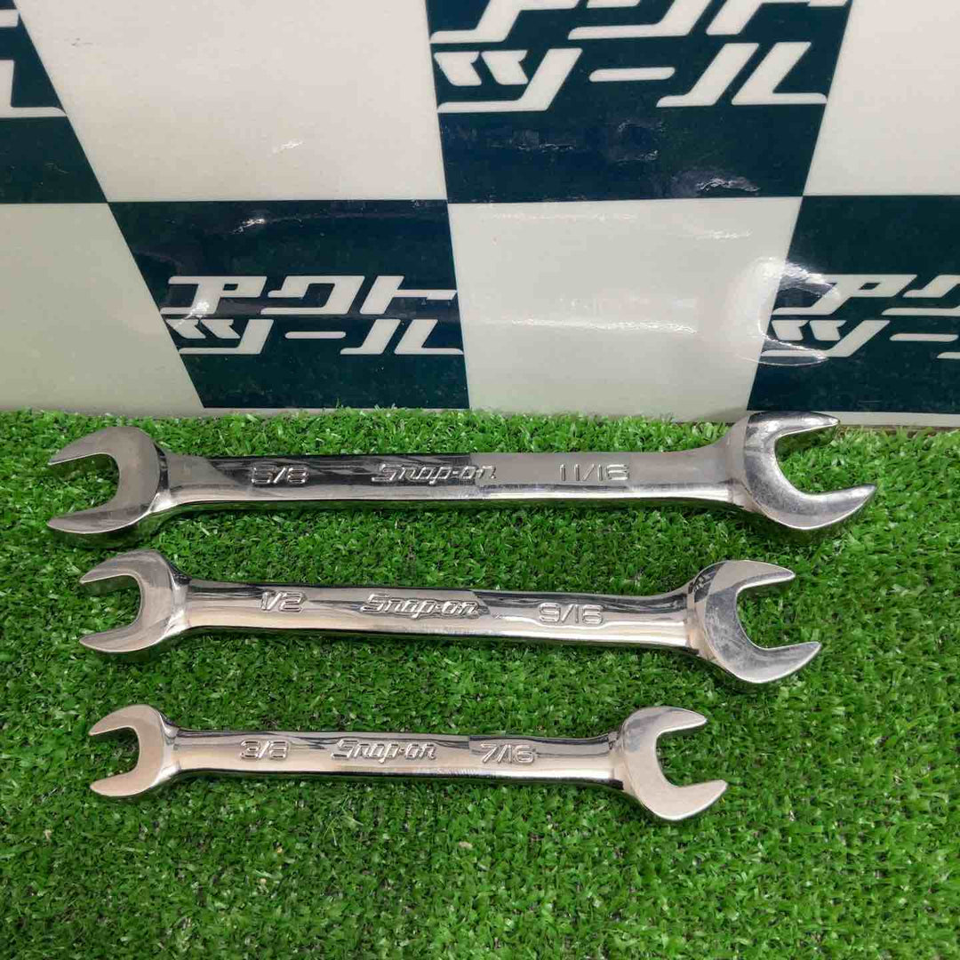 スナップオン オープンエンドレンチ3本セット VO2022B/1618B/1214B　【草加店】
