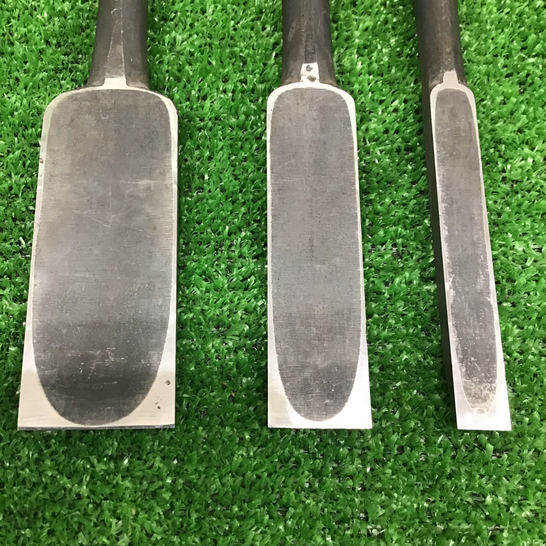 【現状品】 「正道」銘 鑿 のみ 3本セット 【鴻巣店】
