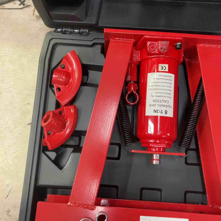 【店頭受取り限定】パイプベンダー 8トン 手動 油圧式 小型 アダプター3個付 パイプ曲げ KIKAIYA町田店】
